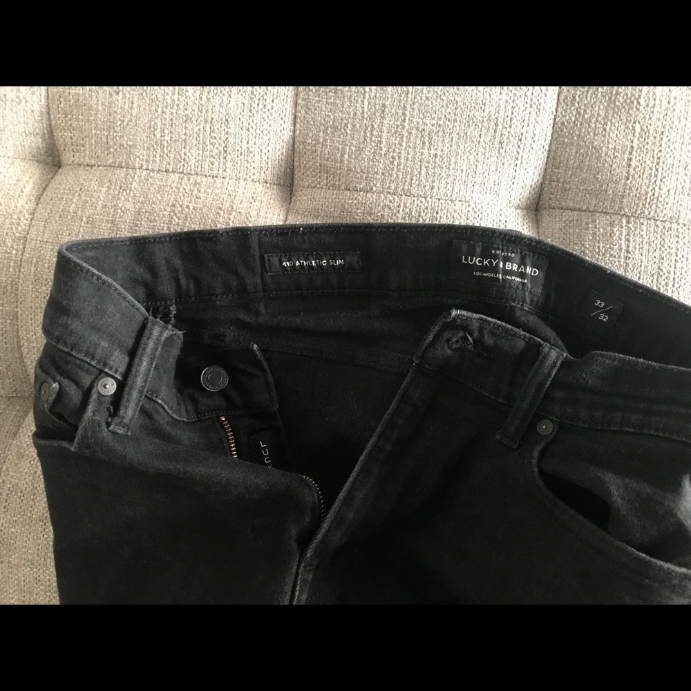 Men’s Black Athletic Slim Jeans